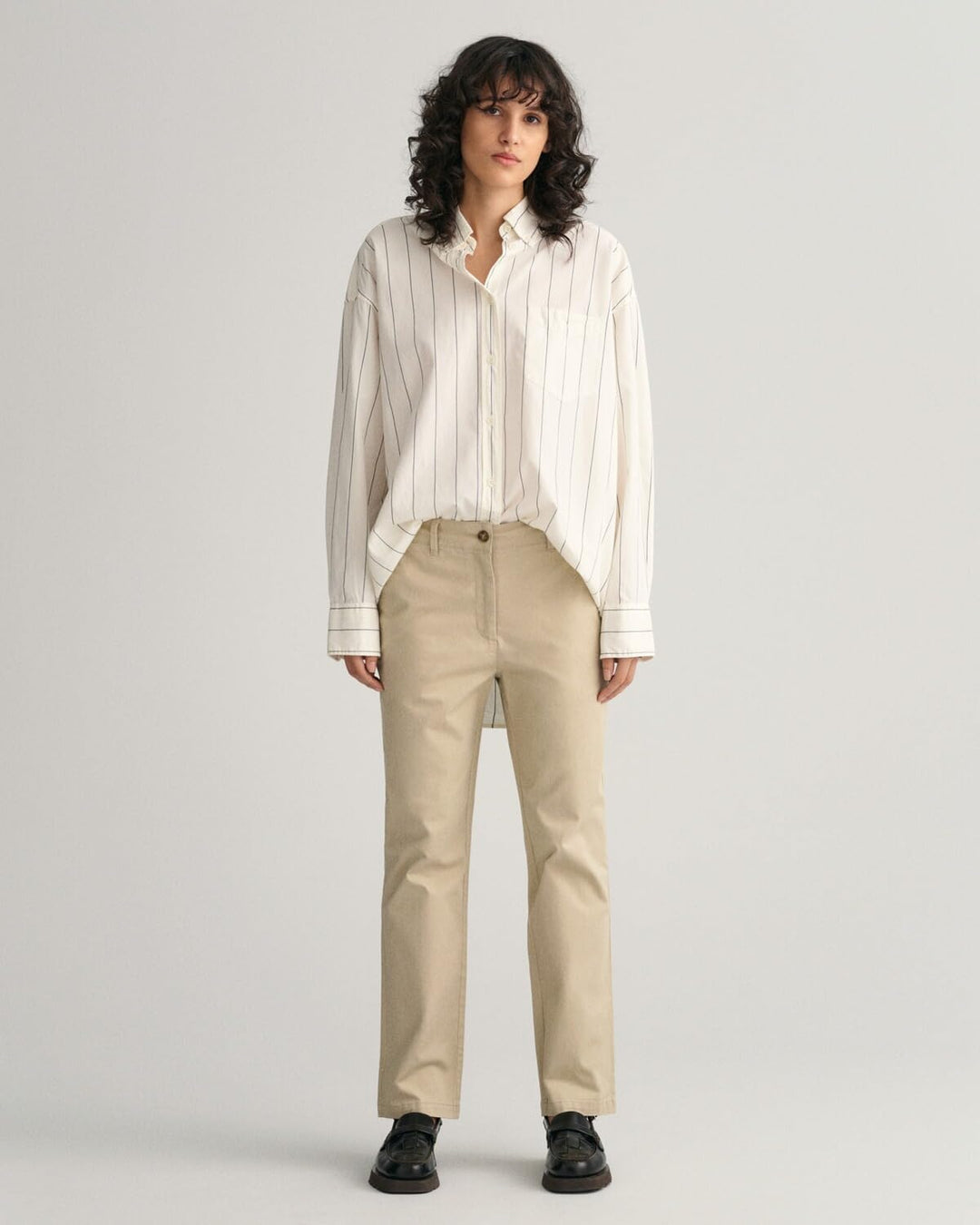 Gant Damen Klassische Hose Slim Chinos 36 Dry Sand, 36 Dry Sand