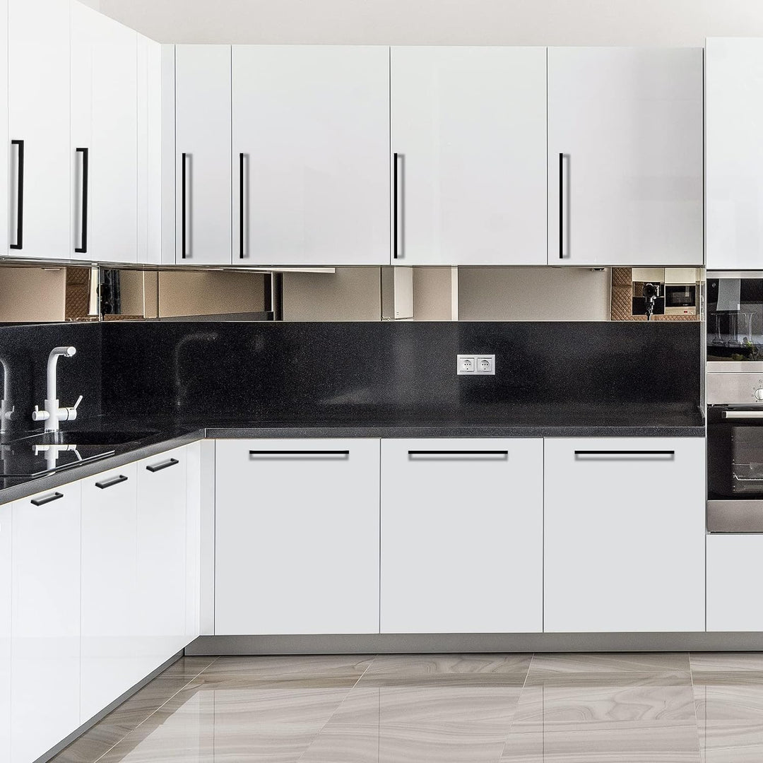 LONTAN 20 Stück Schrankgriffe Möbelgriffe Schwarz 160mm lochabstand Küchengriffe Schwarz Griffe für