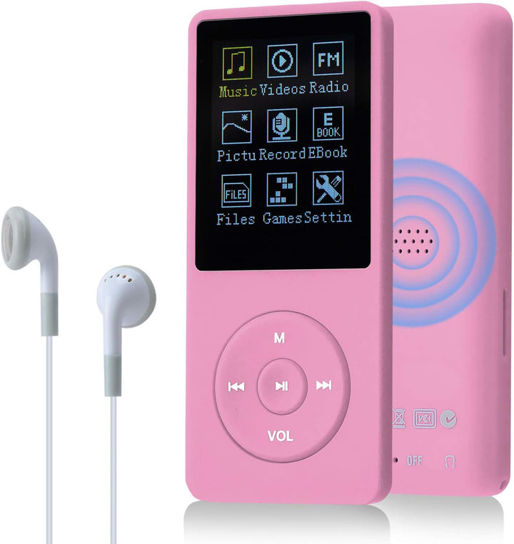 COVVY 8GB Tragbare MP3 Musik Player, Support bis zu 64GB SD Speicherkarte, Lossless Sound HiFi MP3 P