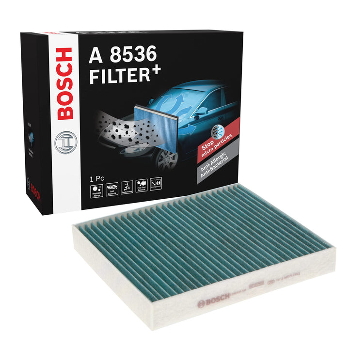 Bosch Automotive A8536 - Innenraumfilter Filter+ Antibakterielle Innenraumfilter, Antibakterielle In
