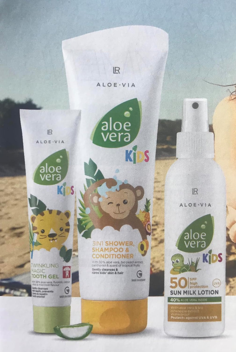 LR Aloe Vera Kinder Sommerpflege-Set, Körperlotion & Sonnencreme (gross)