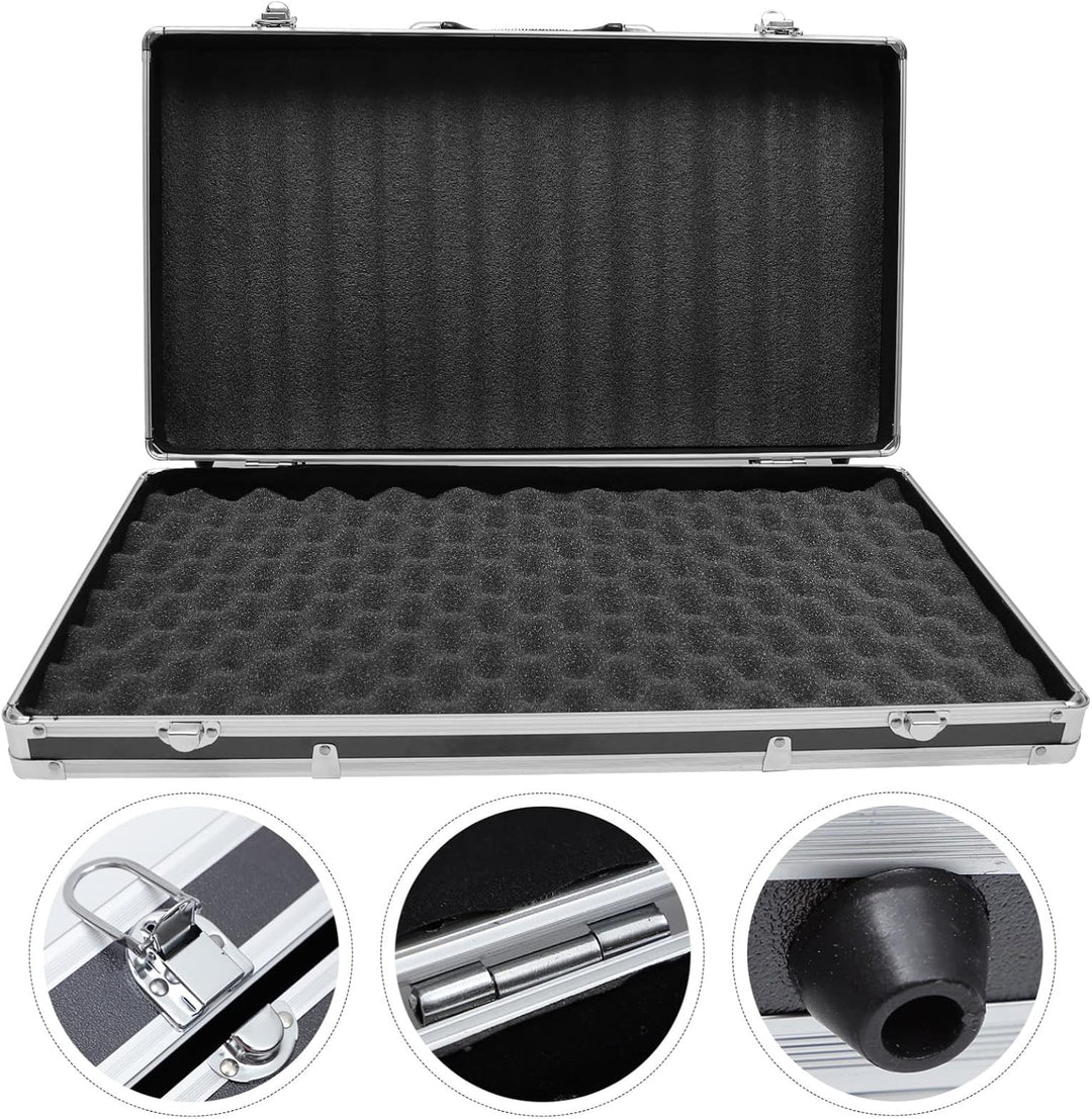DOITOOL Werkzeugkoffer aus Aluminium Flightcase mit Schaumstoffpolsterung Abschliessbarer Werkzeugka