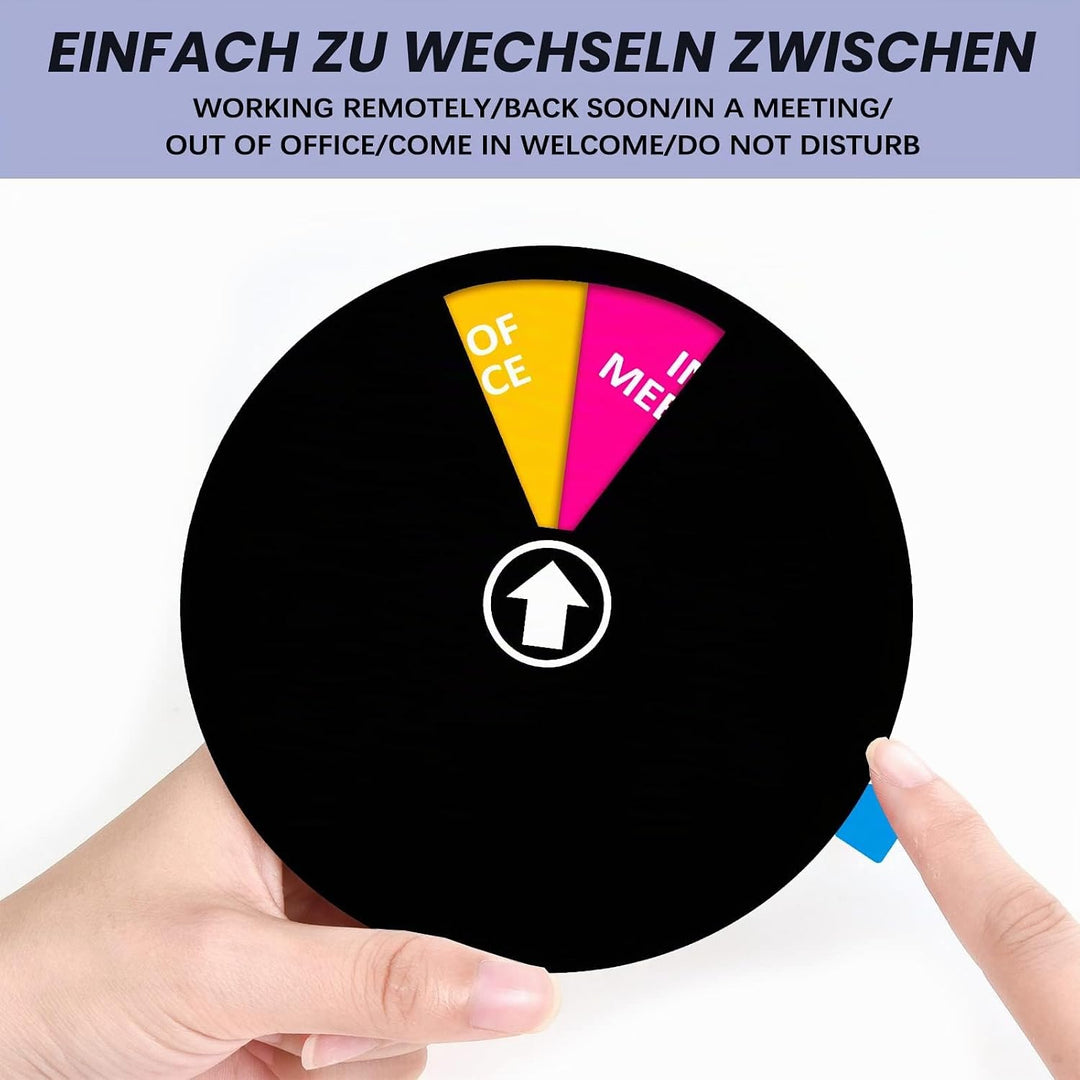 Büro-Türschild, Aufschrift "Do Not Disturb/Come in Welcome/Out of Office/in a Meeting/Back Soon/Work