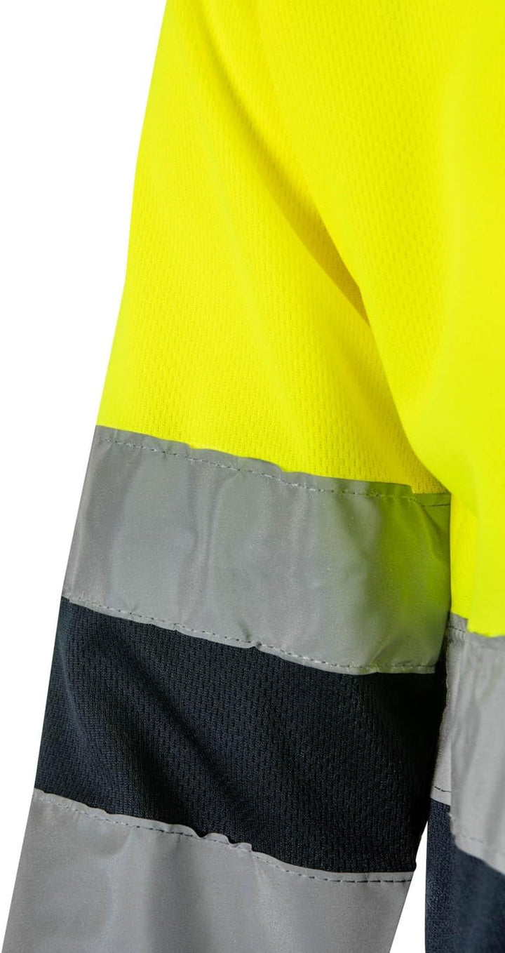 Velilla 175 - Signalshirt, langärmelig (Grösse XXL) Farbe marineblau und gelb fluoreszierend XXL Mar