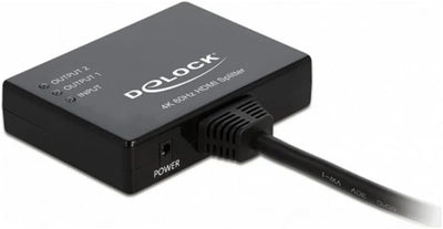 Delock 87747, HDMI Splitter 1 x HDMI in > 2 x HDMI Out 4K 60 Hz (Unterstützt HDR, High Speed HDMI Sp