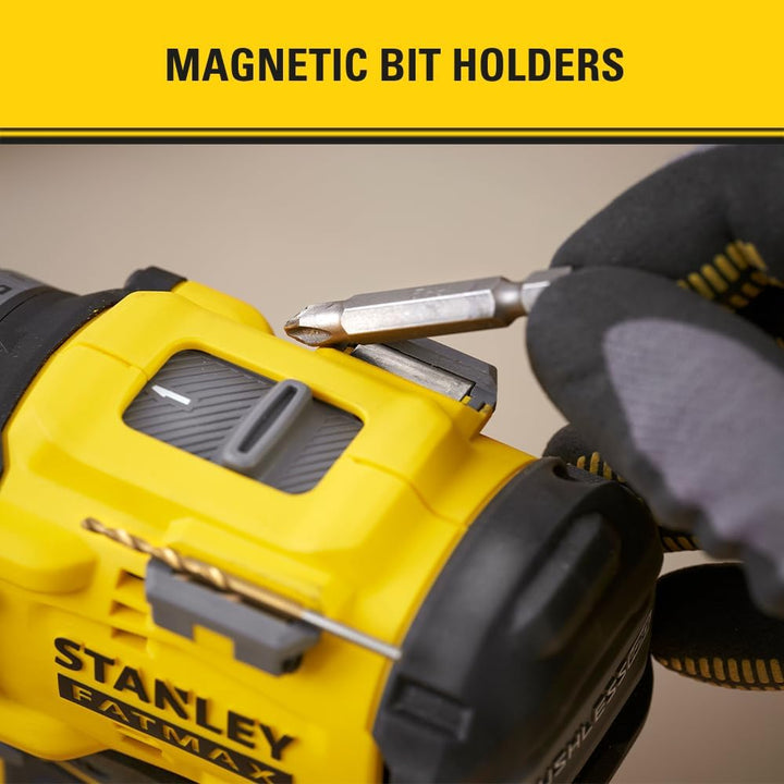 STANLEY FATMAX 18V V20 Akku-Bürstenloser Schlagbohrschrauber, (Nur Gerät), SFMCD726B-XJ