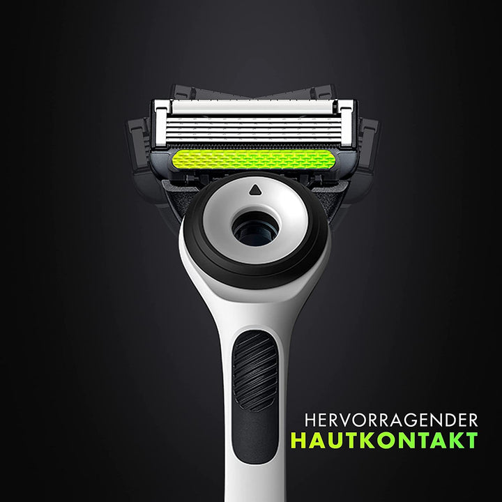 Gillette Labs Nassrasierer Herren, Rasierer mit Reinigungs-Element + Reise-Etui zur Aufbewahrung für