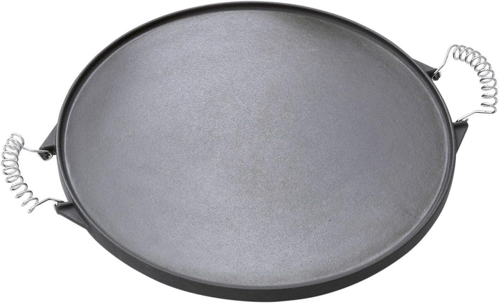 OUTDOORCHEF Gussplatte/Grillplatte rund Ø 33cm 33 x 45.5 x 2 cm Gusseisen Single, 33 x 45.5 x 2 cm G