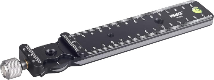 ayex Einstellschlitten, Makroschiene mit Klemme und Schraubkopf DR-200, Für DSLR-Kameras und Stativk