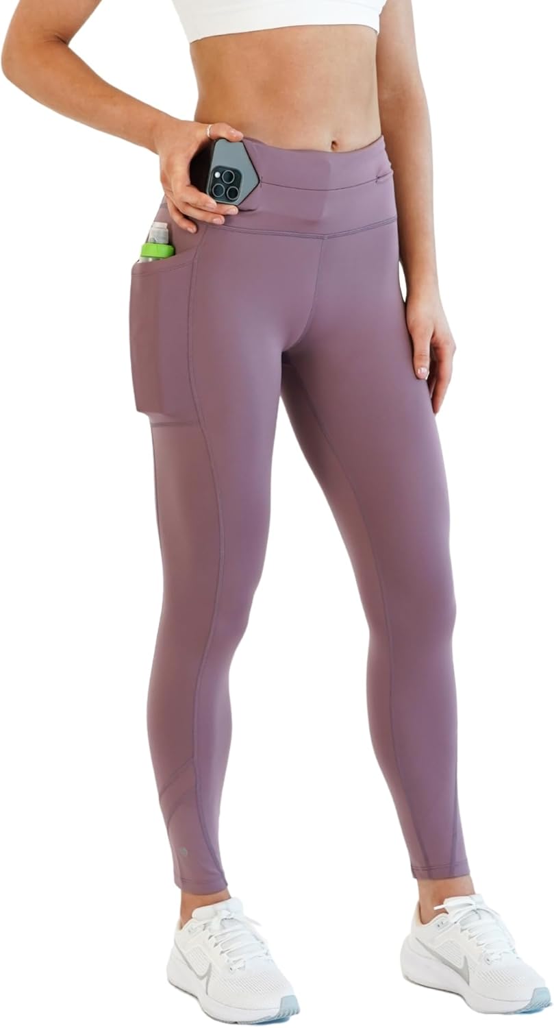 FlipBelt Damen Leggings XS Flieder, XS Flieder