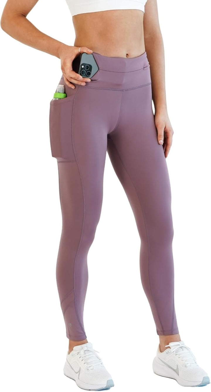 FlipBelt Damen Leggings XS Flieder, XS Flieder