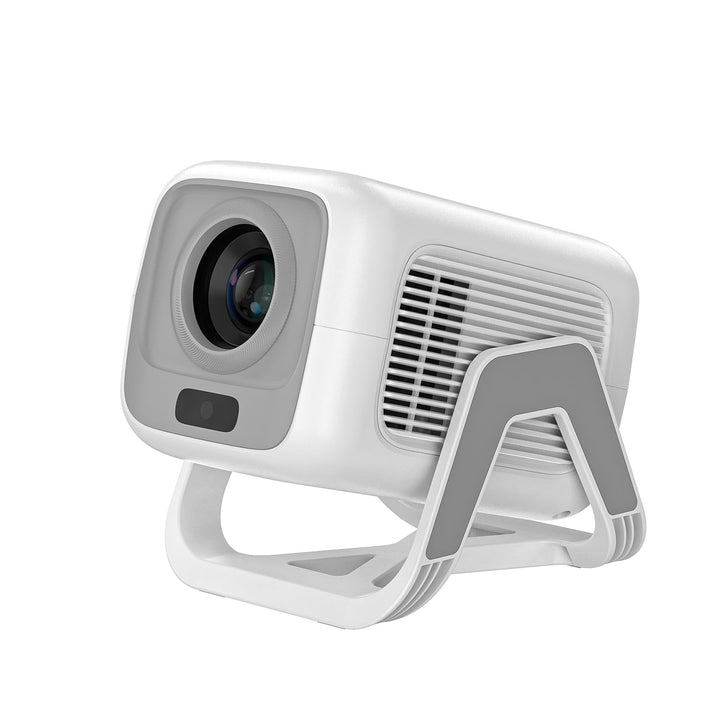 Bettdow 4K Mini Beamer [Netflix Official], Full HD 1080P Drehbar Projektor, Autofokus/Trapezkorrektu