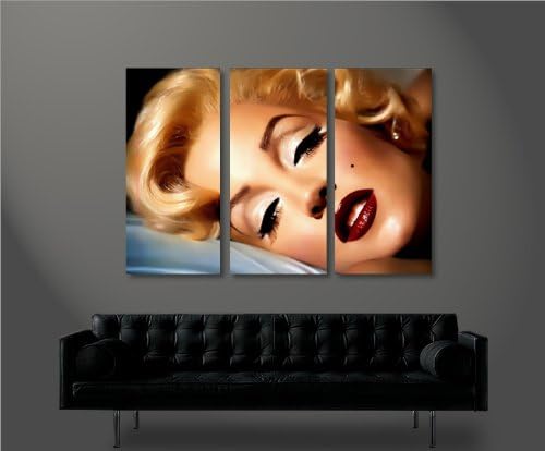 islandburner Bild Bilder auf Leinwand Marilyn Monroe V14 XXL Poster Leinwandbild Wandbild Dekoartike
