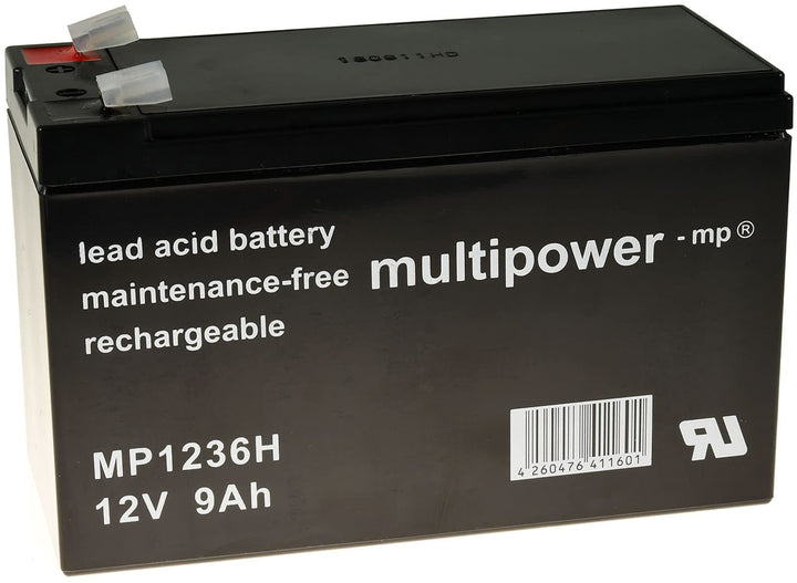 akku-net Bleiakku MP1236H für USV APC Back-UPS ES 700 9Ah 12V (ersetzt auch 7,2Ah/7Ah), 12, Lead-Aci