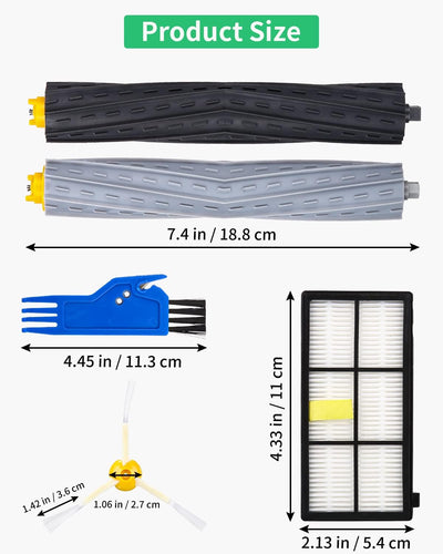 Ersatzteile für iRobot Roomba 800 900 Serie, Ersatzteile Bürsten Kompatibel mit 896 895 890 880 870