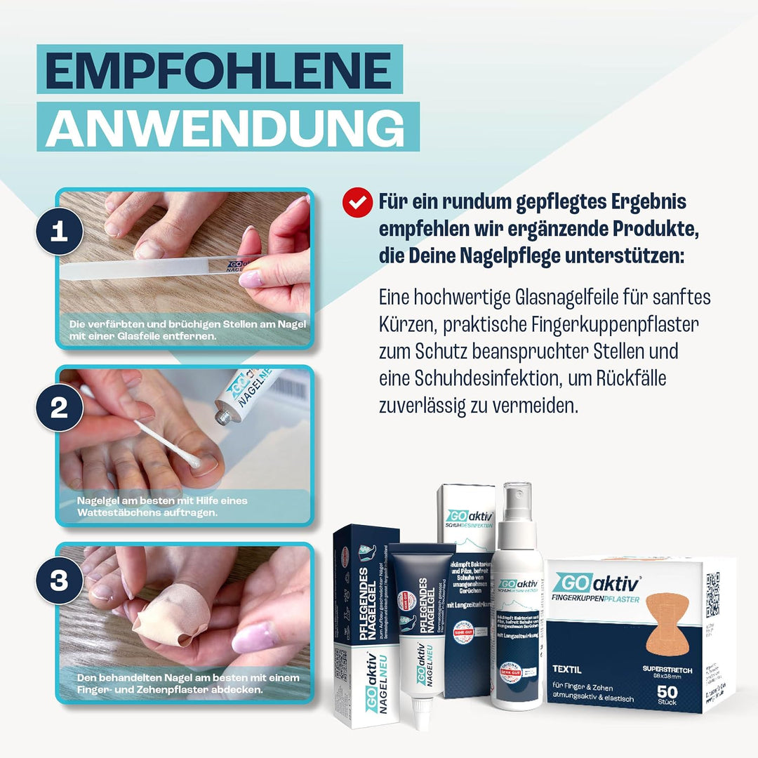 GOaktiv® NAGELNEU 10ml | Nail Care | Intensive Nagelpflege für veränderte & befallene Nägel | Mit Ur