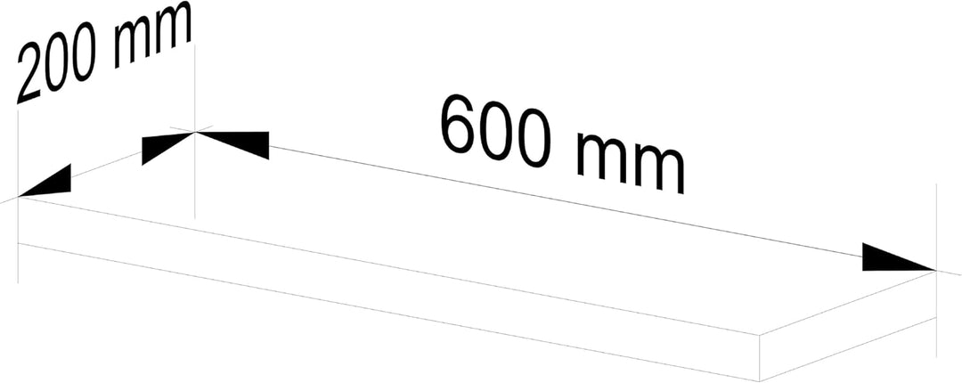 AKORD Wandregal PS-3 60 cm | Bücherregal Spielzeug Blumen Dekorationen | für Wohnzimmer Schlafzimmer