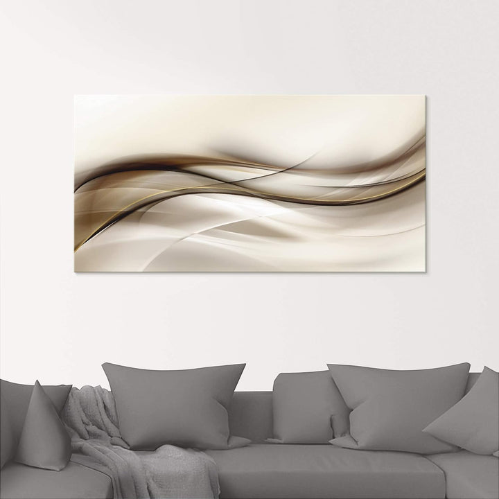 ARTland Glasbilder Wandbild Glas Bild einteilig 100x50 cm Querformat Moderne Kunst Abstrakt Modern R