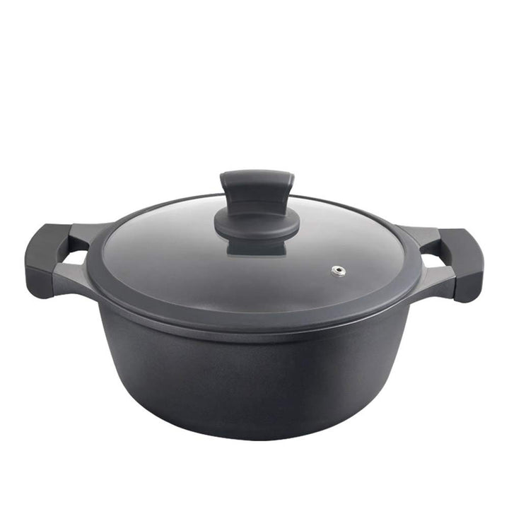 METALTEX Kochtopf, hoch, 28 cm CACEROLA ALTA XPERT 28CM, Detailed in The Description, Schwarz, 28 cm
