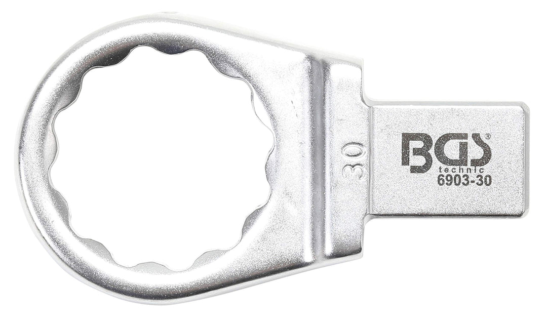 BGS 6903-30 | Einsteck-Ringschlüssel | 30 mm | Aufnahme 14 x 18 mm, 30 mm
