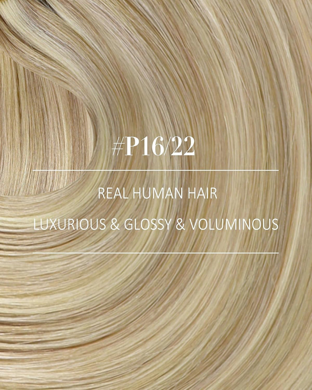 YoungSee Echthaar Extensions Clip Blond,Clip in Extensions-Echthaar Goldblond Highlight Hellblond,Cl
