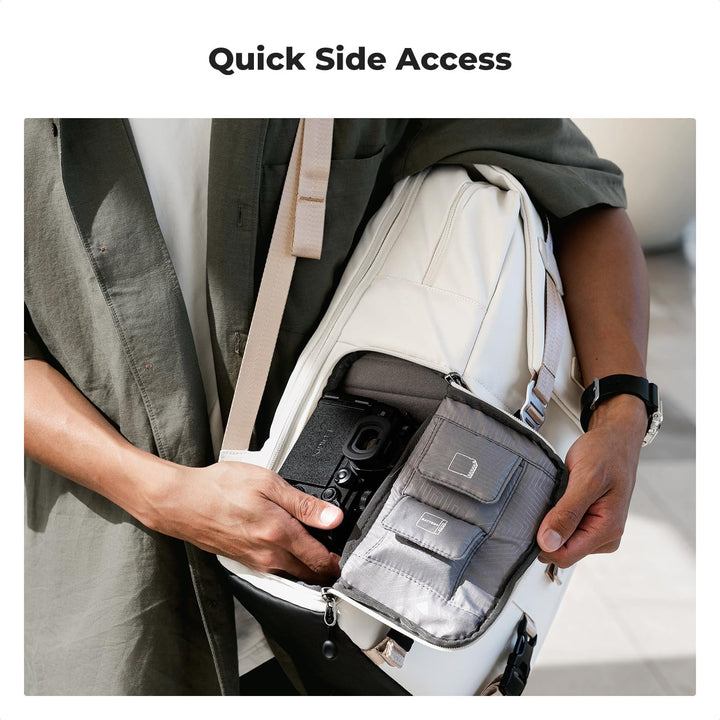 K&F CONCEPT Kamerarucksäcke 20L, Grosse Camera Backpack 15,6 Zoll Laptopfach, Spritzwassergeschutzt