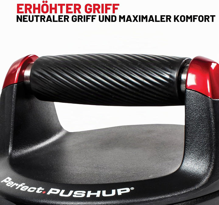 Perfect Fitness Liegestützgriffe Push Up, Fitnessgeräte für Zuhause, Schwarz, 2
