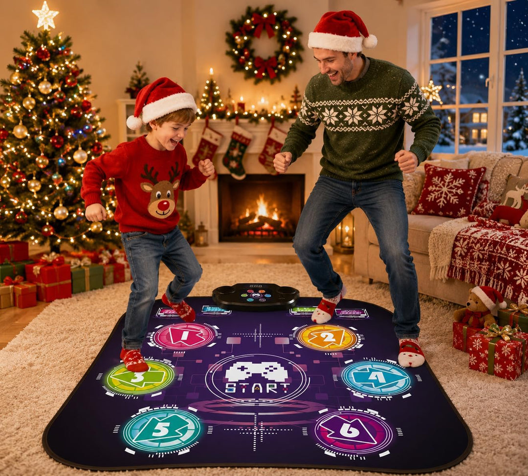 EagleStone Tanzmatte für Kinder mit 5 Spielmodi, Bluetooth, Musik und LED