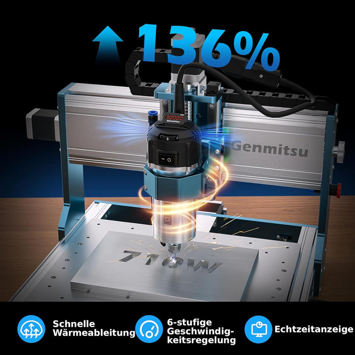 Genmitsu 3030-PROVer MAX CNC-Fräsmaschine mit Linearführung und Kugelgewindetrieb, erreicht ± 0,05 m