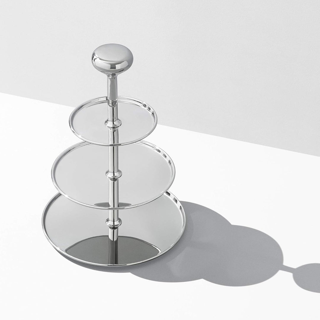 Georg Jensen GJ 170612 Etagere, Edelstahl, stainless steel, 26,4 x 26,4 x 35,2 cm