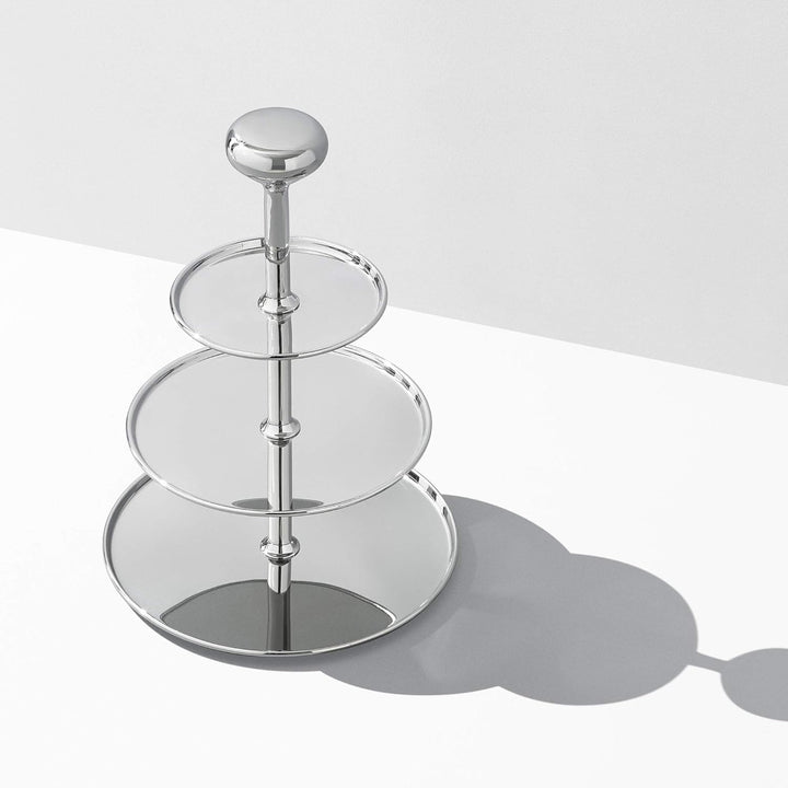 Georg Jensen GJ 170612 Etagere, Edelstahl, stainless steel, 26,4 x 26,4 x 35,2 cm