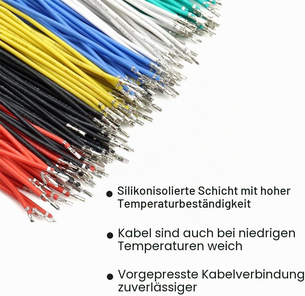 GH1.25-Stecker und vorgecrimpte Silikonkabel, kompatibel mit JST GH 1,25 mm für Pixhawk 6C 6X Pixhaw