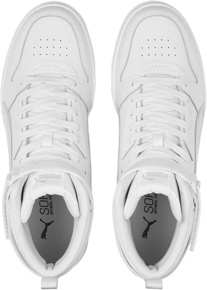 PUMA Unisex Rbd Game Sneaker 38 EU Puma White Puma White Puma Team Gold, 38 EU Puma White Puma White