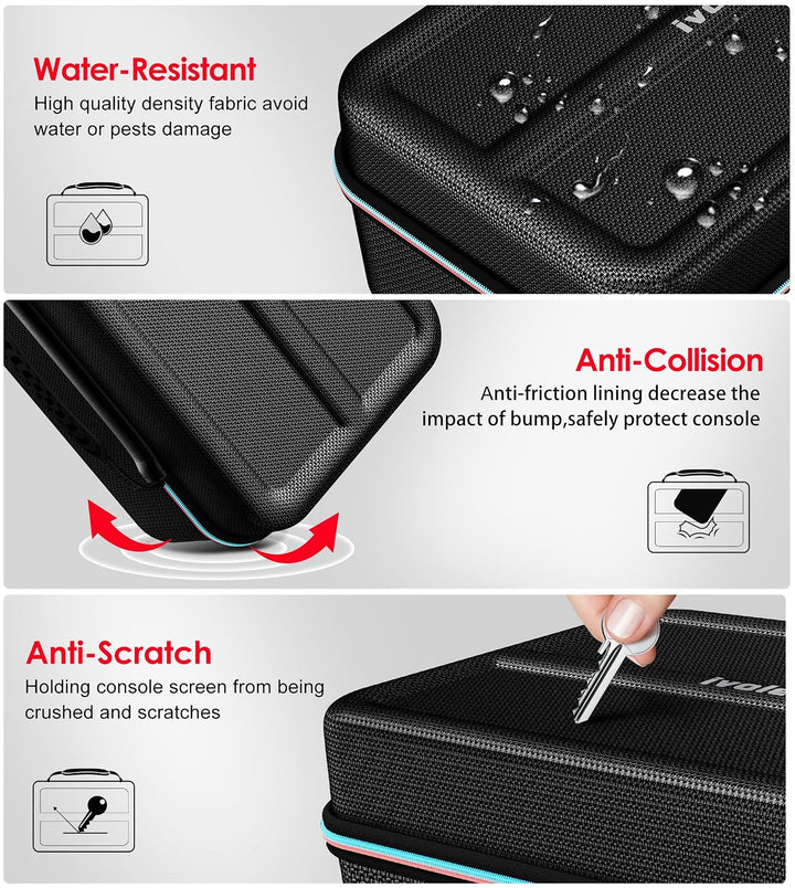 ivoler Tasche Kompatibel mit Nintendo Switch 2 Model 2025, Deluxe Harte Tragetasche Schutz Portable