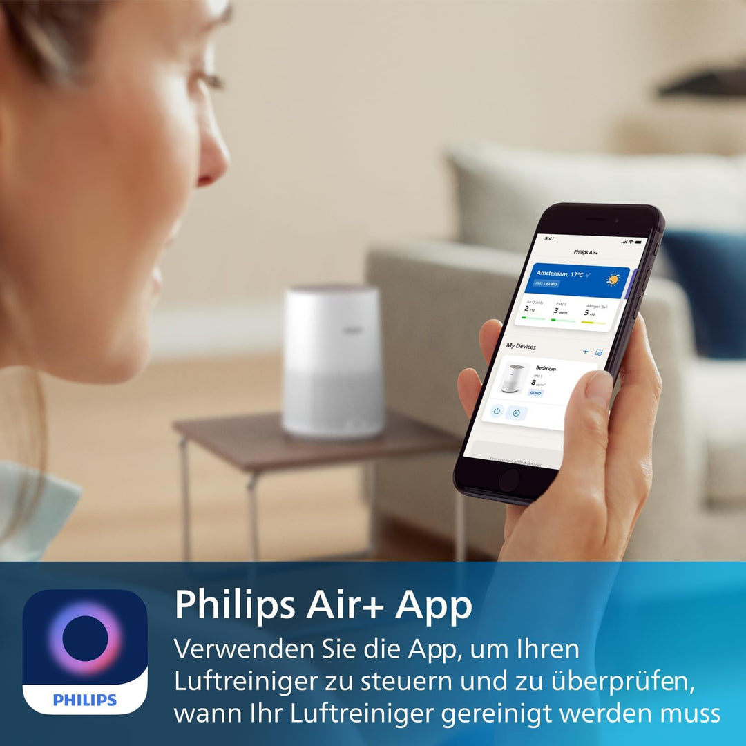 Philips Luftreiniger 600 Serie. Ultraleise und energieeffizient Für Allergiker. HEPA-Filter entfernt