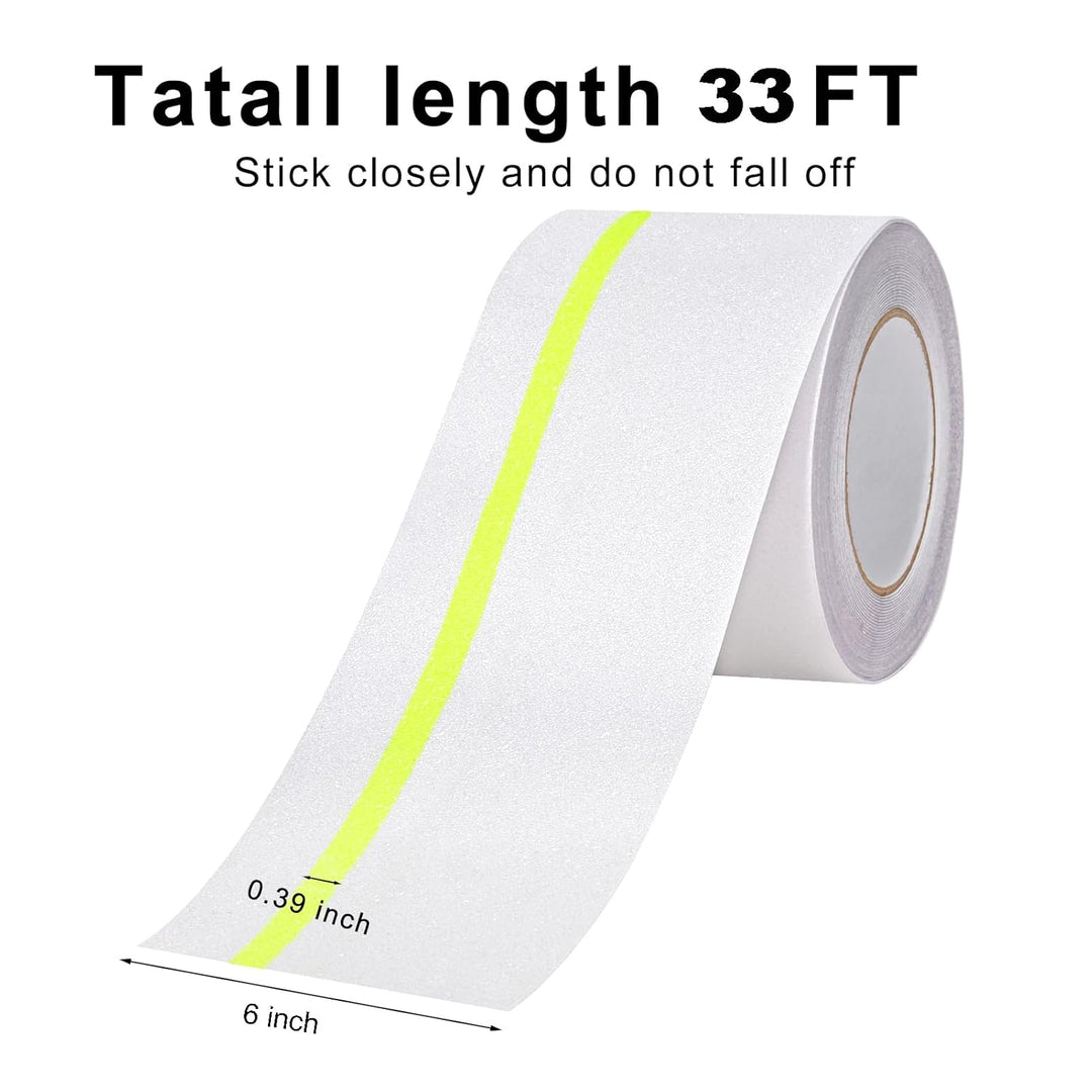 OQingluan Antirutsch Klebeband Leuchtet im Dunkeln 15cm*10m, Antirutsch Treppenstufen Transparent, R