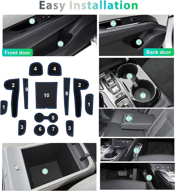 GAFAT Hyunda-i Tucson NX4 2021-2024 2025 (Elektronische Automatik) Antirutschmatten, Tucson 2023 Gum