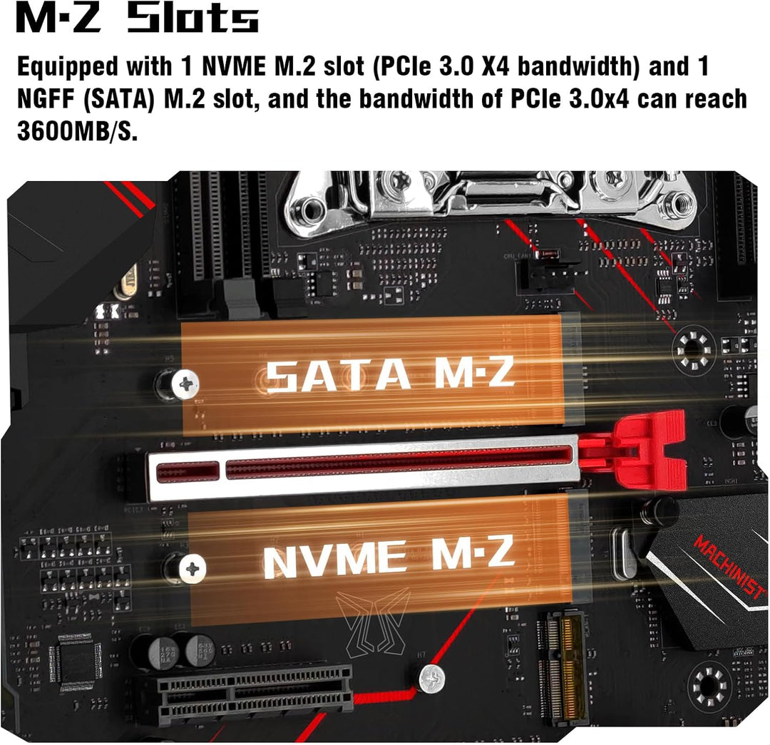 MACHINIST X99 Computer-Motherboards, LGA 2011-V3 (Intel Core i7 5./6. Generation) ATX Server Motherb