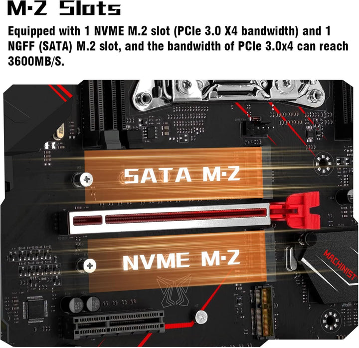 MACHINIST X99 Computer-Motherboards, LGA 2011-V3 (Intel Core i7 5./6. Generation) ATX Server Motherb