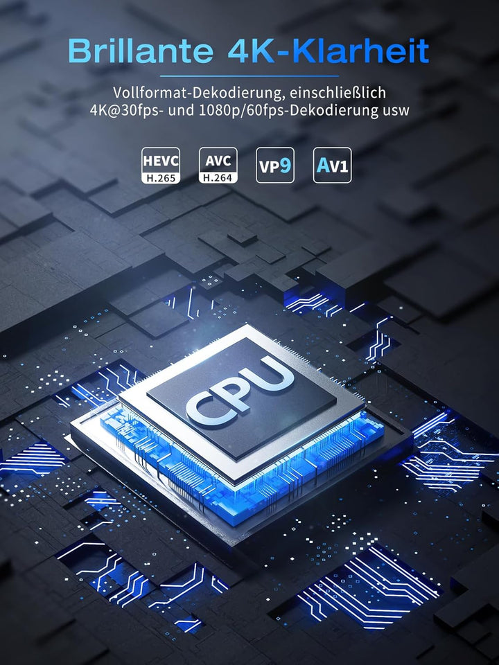 [Built-in Apps & Android 11.0] Mini Beamer Tragbarer 18000 Lux Projektor 4K Supported unterstützt 18