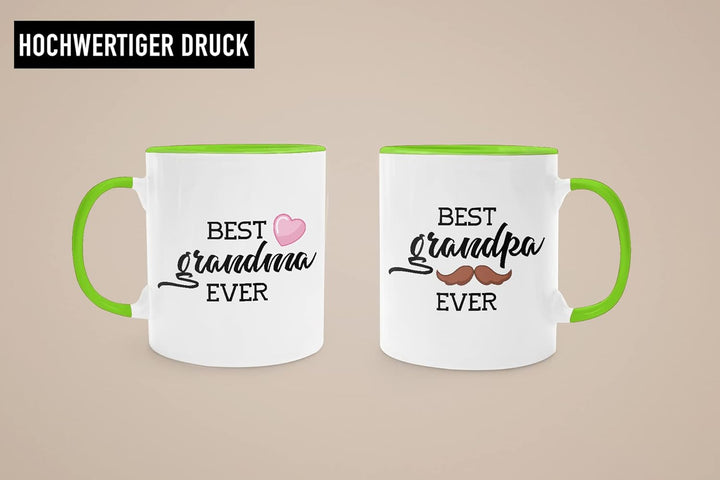 Trendation - Beste Oma und Opa Geschenk Set Tassen Weihnachten Geschenke für Grosseltern Geburtstag