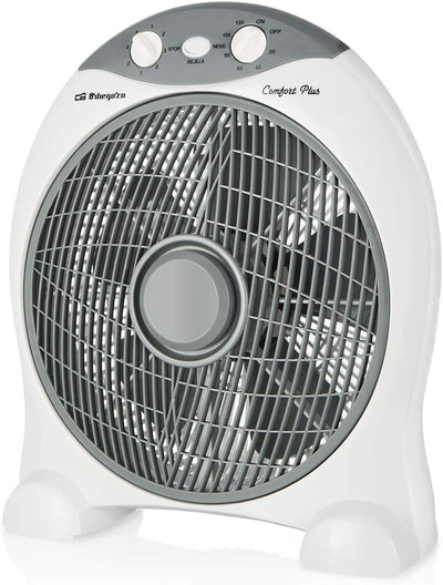 Orbegozo BF 1030 - Ventilator mit 5 Blättern, 3 Geschwindigkeiten, Timer, Umkippschutz, 45 W