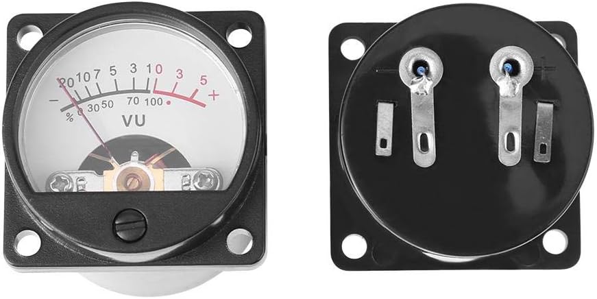 VU Panel Messgerät, 2pcs VU Meter Warm Back Light Aufnahme Audio Level Amp mit Treiberplatine