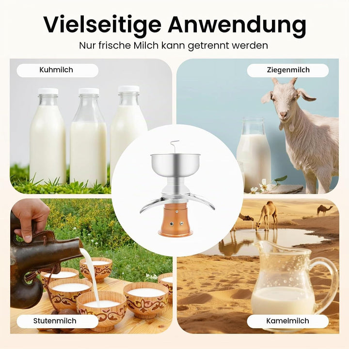 30-W-Elektromilchseparator, 5-Liter-Milchseparator, Kleine Milchzentrifuge mit Einer Leistung von 50