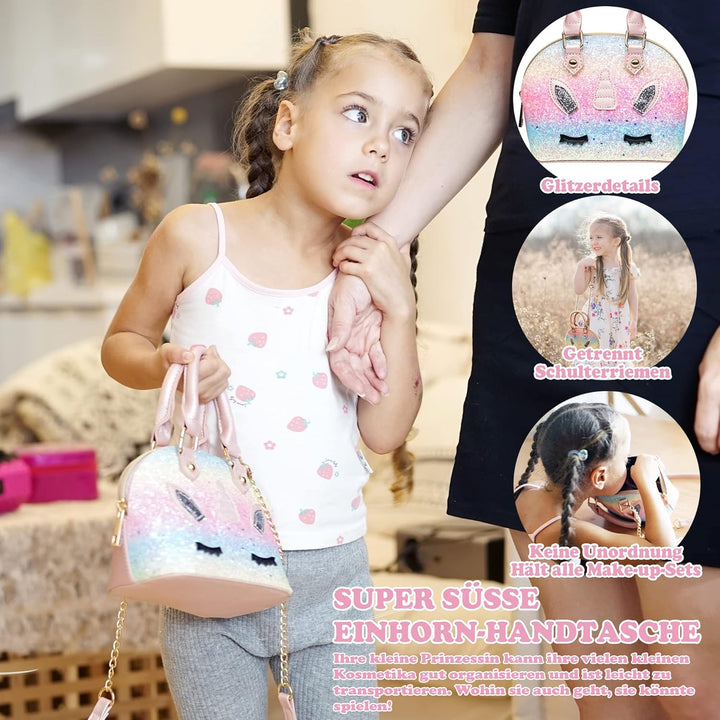 Kinderschminke Set - Schminkkoffer Mädchen Spielzeug, Make Up Set, Halloween Weihnachts Geburtstags