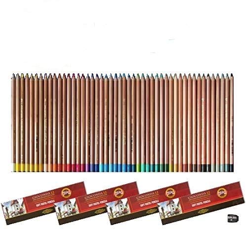 Gioconda KOH-I-NOOR 48 Pastellstifte weicher Mine, inkl. Anspitzer