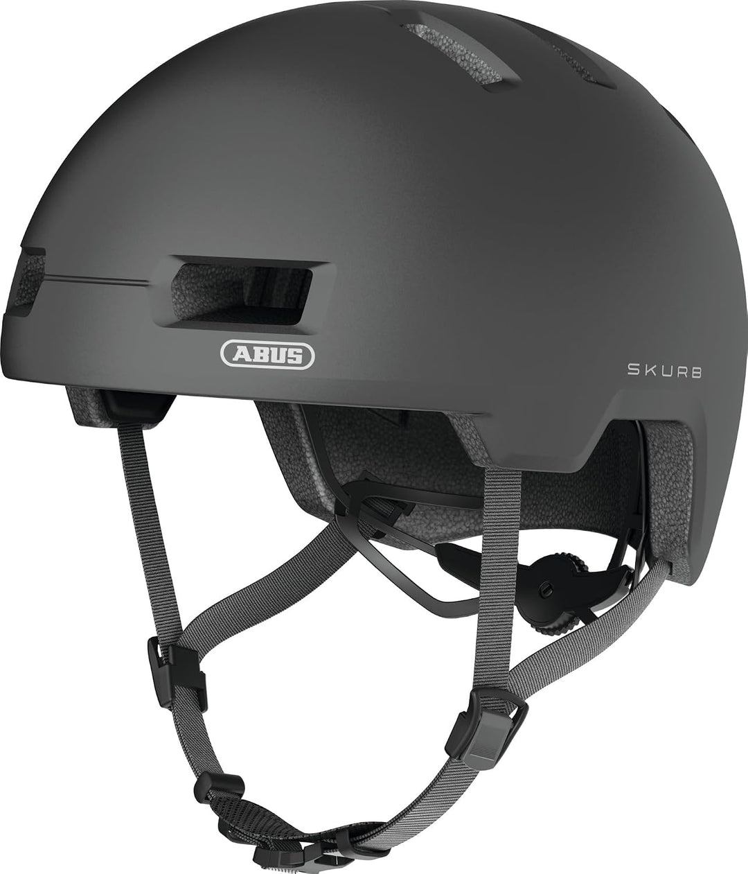 ABUS Stadthelm Skurb - Robuster Fahrradhelm für den Alltag, beim Skaten, BMX-Fahren oder Longboarden