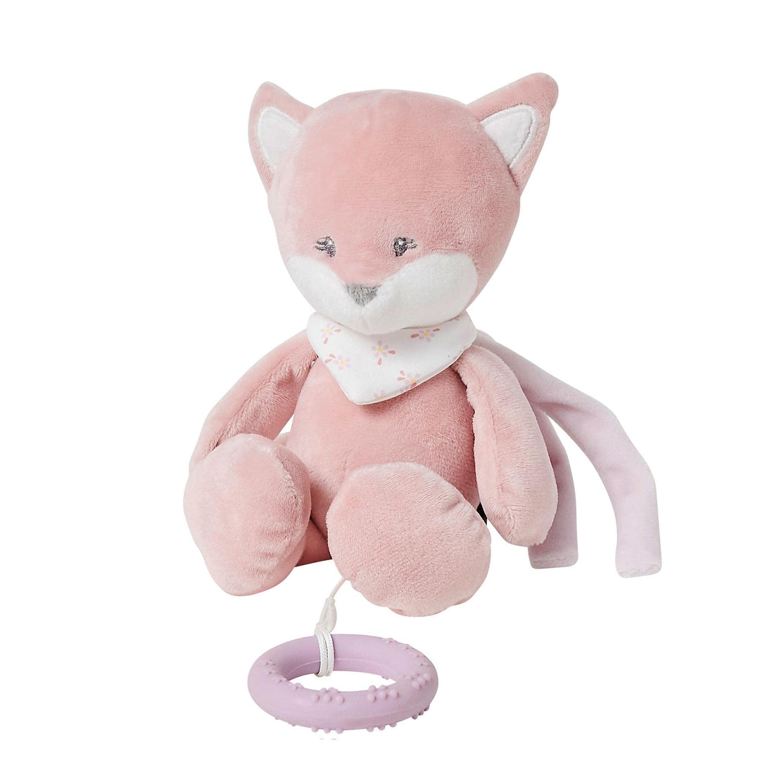 Nattou Mini-Spieluhr aus und Polyester, Fuchs Alice, Wiegelied «La-Le-Lu», Mit Ring, Ca. 23 cm, Alic