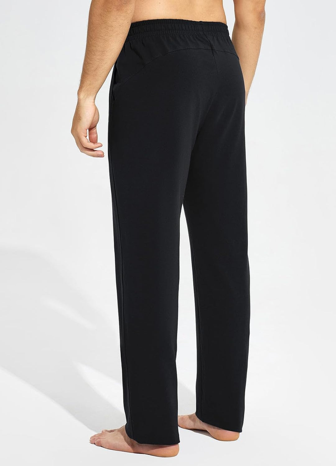 BALEAF Herren Breite Jogginghose Baumwolle Freizeithose Gerades Bein Sporthose Herren Lang Yogahose