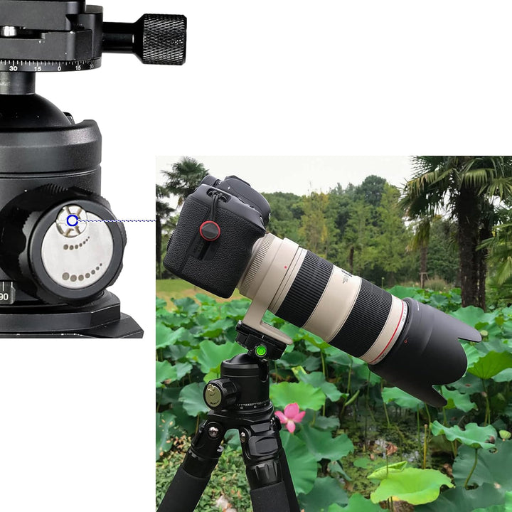 TINKTEEK Pyramid Panorama Kugelkopf Stativkopf Doppelte Panoramaplatte 460g Höhe 9cm Tragkraft 20kg